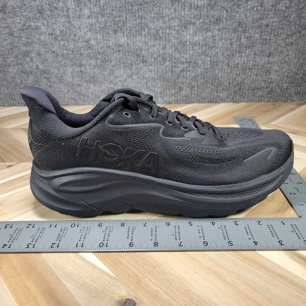 Hoka One One HOKA Clifton 10 Triple Black Size 13 D Sneakers Comfort Cushioned